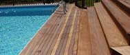 Swiming pool and decking closeup